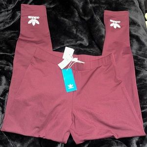 Adidas Maroon Leggings